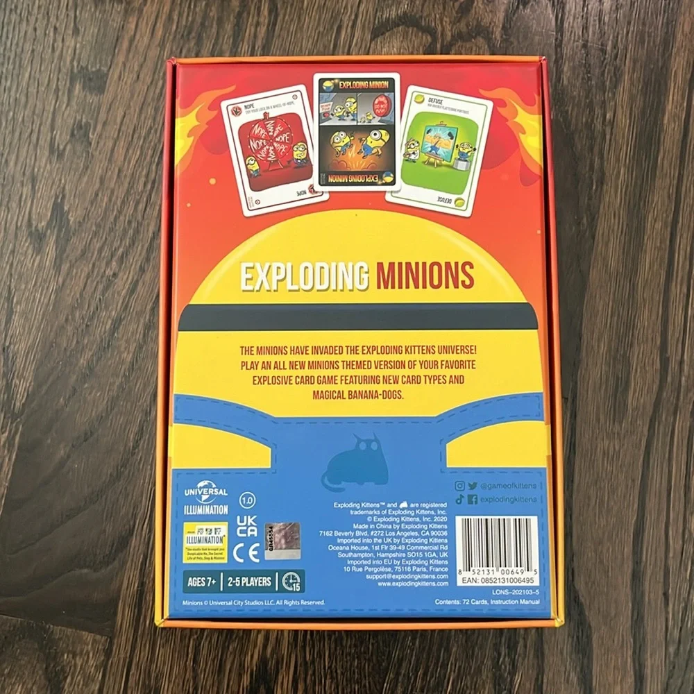 Exploding Minions Card Game - Picture 3 of 3
